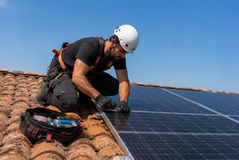 Maintenance et monitoring de panneaux solaires à Saint-Pompon