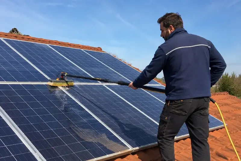 Nettoyage et entretien de panneaux solaires à Saint-Pompon