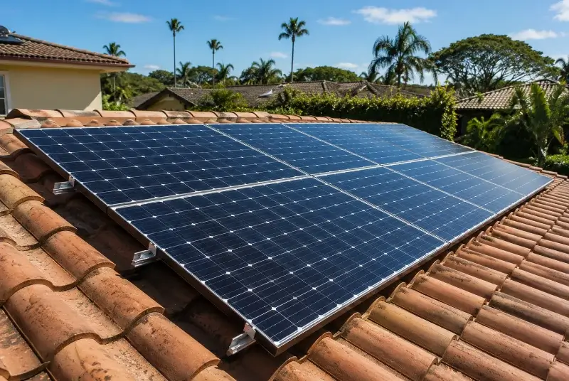 Installation de panneaux solaires à Saint-Pompon